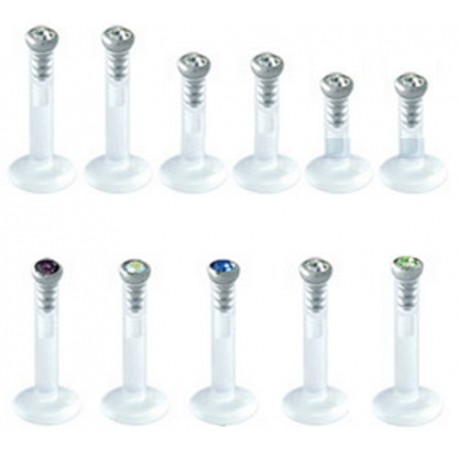 Bioflex Labret mit Kristall