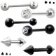 Straight Barbell mit Kugel oder Cone