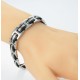 Edelstahl/Kautschuk Armband