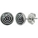 Edelstahl Ohrstecker Spirale