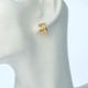 Edelstahl Creolen mit Zirkonias