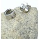 Edelstahl Creolen mit Zirkonias