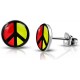 Herren Ohrstecker Peace
