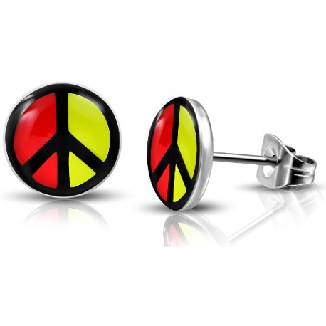 Herren Ohrstecker Peace