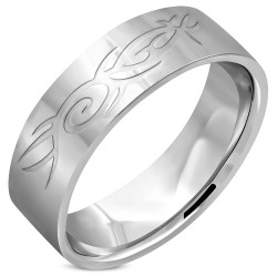 Edelstahl Ring Tribal