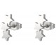 Edelstahl Ohrstecker Sterne