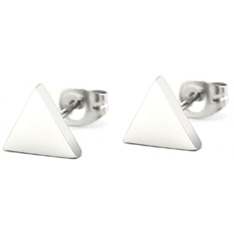 Edelstahl Ohrstecker Dreieck