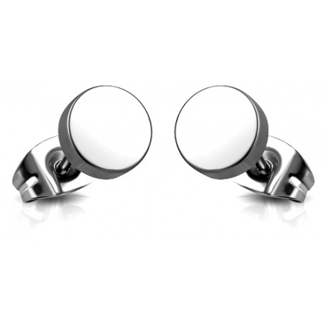 Herren Ohrstecker rund