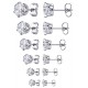 Edelstahl Ohrstecker mit Zirkonia