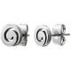 Edelstahl Ohrstecker Spirale