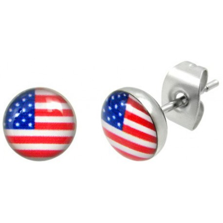 Edelstahl Ohrstecker USA