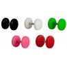 Edelstahl/Acryl Fake Plug Flesh Tunnel